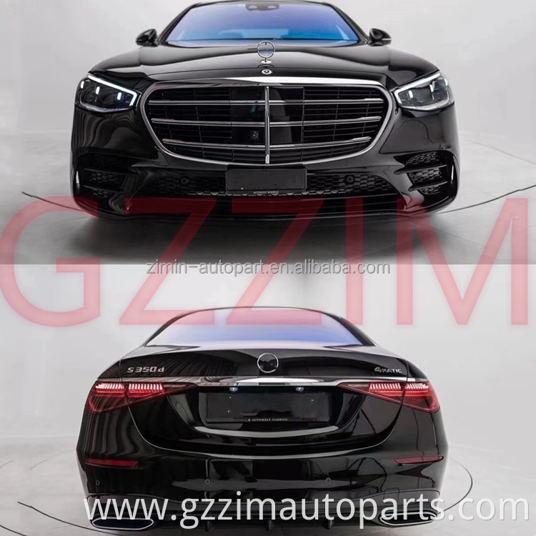 Front & Rear Bumper Grille For S-class W223 2021 Upgrade To Sport Style